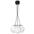 MILAGRO MLP6499 Lampa wisząca SPARTA BLACK / GOLD 3xE14
