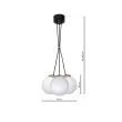 MILAGRO MLP6499 Lampa wisząca SPARTA BLACK / GOLD 3xE14