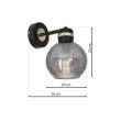 MILAGRO MLP6528 Kinkiet OMEGA BLACK/GOLD 1xE27
