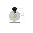 MILAGRO MLP6573 Lampa sufitowa SOFIA CLEAR 1xE27