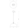 MILAGRO MLP7897 Lampa wisząca Beta 1xE27 35cm Biały/Złoty