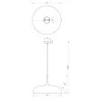 MILAGRO MLP8030 Lampa wisząca LINCOLN BLACK/GOLD 1xE27 35cm