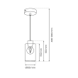 MILAGRO MLP8554 Lampa wisząca Madera 1xE27