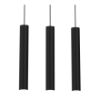 MILAGRO MLP8792 Lampa wisząca HUDSON BLACK 3xGU10