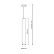 MILAGRO MLP8798 Lampa wisząca HUDSON WHITE 1xGU10