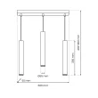 MILAGRO MLP8799 Lampa wisząca HUDSON WHITE 3xGU10