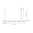 MILAGRO MLP8834 Lampa wisząca ALEXANDER 5xGX53