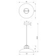 MILAGRO MLP8906 Lampa wisząca FELIX BLACK/GOLD 1xE27
