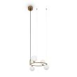 MAYTONI MOD013PL-04BS1 Ring lampa wisząca mosiądz