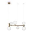 MAYTONI MOD013PL-06BS1 Ring lampa wisząca mosiądz