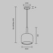 MAYTONI MOD286PL-L18G3K Spirito lampa wisząca