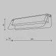 MAYTONI MOD296WL-L6BS3K Flat lampa ścienna