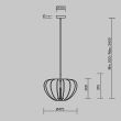 MAYTONI MOD398PL-01BR Cambio lampa wisząca
