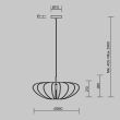 MAYTONI MOD398PL-01GR1 Cambio lampa wisząca