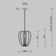 MAYTONI MOD398PL-01GR Cambio lampa wisząca