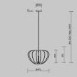 MAYTONI MOD398PL-01S Cambio lampa wisząca