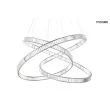 MOOSEE MSE1501100197 lampa wisząca WAVE 130 chrom