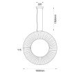 ANTIGO 5227 NEXO Z2 lampa zwieszana pionowa 100 cm 4000K