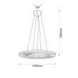 ANTIGO 5229 NEXO Z4 lampa zwieszana pozioma 100 cm 4000K