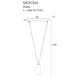 Maxlight Sistema P0400 Lampa Wisząca Czarna