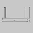 MAYTONI P051PL-36W2.7-6K-W BASIS lampa wisząca