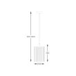 ZUMALINE P0528-01F-P7AC SERGIO LAMPA WISZĄCA CZARNA/BLACK