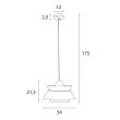 Maxlight P0549 Lampa Wisząca Kioto
