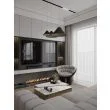 MAXLIGHT P0565 LAMPA WISZACA BELLMOND BLACK&GREY