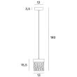 MAXLIGHT P0573D LAMPA WISZĄCA VETRO BRUSHED GOLD