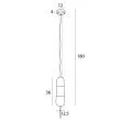 MAXLIGHT P0589 LAMPA WISZĄCA MAURI 1 CHAMPAGNE GLASS