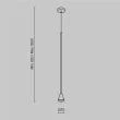 MAYTONI P064PL-01B Arrow lampa wisząca czarny