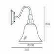 COSMOLIGHT Kinkiet PARIS W01796BK
