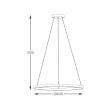 ZUMALINE PEN89424-60BK HORIK LAMPA WISZĄCA CZARNA