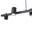 YASKR Lampa Wisząca Noe Long 6xGU10 czarna PL0111-BK