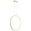 YASKR Lampa Wisząca Loop S 1xLED złota IP44 PL0119-65-GD