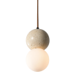 YASKR PL0135 BILO I lampa wisząca kolor drewno+ kamień