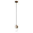 YASKR PL0135 BILO I lampa wisząca kolor drewno+ kamień