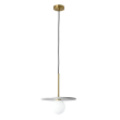 YASKR PL0136-WH BILO III lampa wisząca kolor mosiężny+ biały marmur