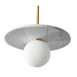 YASKR PL0136-WH BILO III lampa wisząca kolor mosiężny+ biały marmur