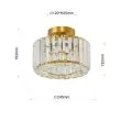 LIGHT PRESTIGE LP-2383/1C GD Plafon Galactico złoty 1xE27