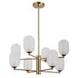ITALUX PND-4215-8A-HBR-SAT lampa wisząca brązowy