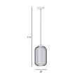 ITALUX PND-52636-1-BK lampa wisząca czarny