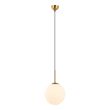 ITALUX PND-5578-1M-BRO lampa wisząca brązowy,biały