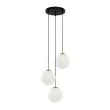 ITALUX PND-5578-3S-BRO-BK lampa wisząca czarny,brązowy