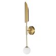 STEP INTO DESIGN ST-F086 LAMPA ŚCIENNA MIKA-1 BIAŁO ZŁOTA 70 CM