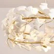 STEP INTO DESIGN XY080P-80 Lampa wisząca BOTANIKA złoto biała 80 cm