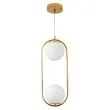 STEP INTO DESIGN DP0002-2 gold LAMPA WISZĄCA COSTA DUO ZŁOTA 50 CM
