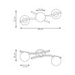 EMIBIG 1390/2 OPUS 2 BL OPAL lampa sufitowa