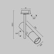MAYTONI TR005-1-GU10-BG Elti Track Lighting czarny,złoty