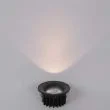 YASKR Oczko podtynkowe Cirro 1xLED czarne RL0104-CCT-BK